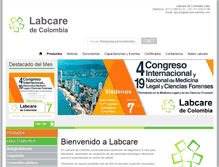 Tablet Screenshot of labcarecolombia.com